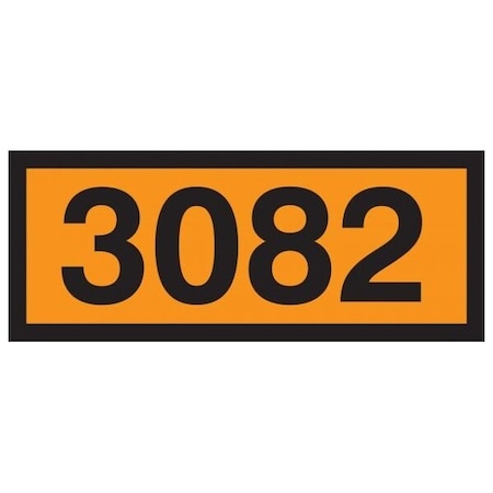 Accuform ORANGE 4DIGIT PANEL 3082 HAZARDOUS MPR625MG MPR625MG